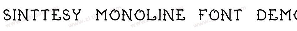 sinttesy monoline font demo字体转换